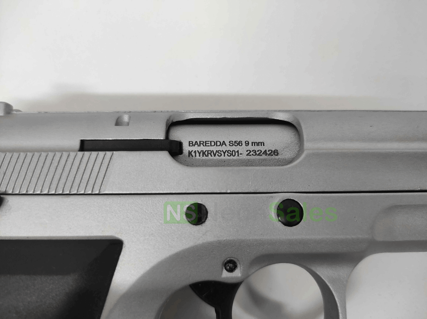 BAREDDA S56 BLANK GUN - MATTE CHROME - NeonSales {{ shop.shopifyCountryName }}