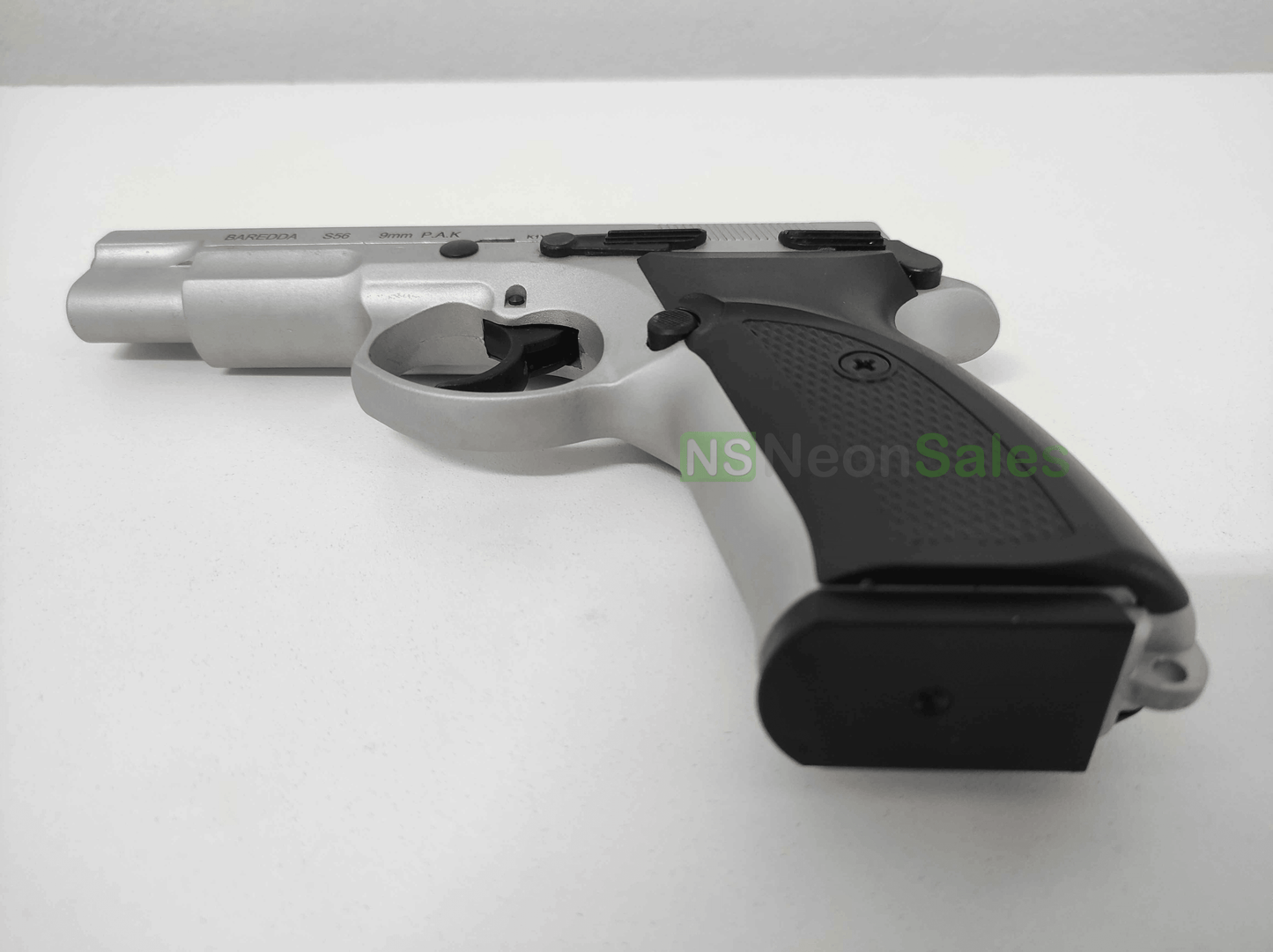 BAREDDA S56 BLANK GUN - MATTE CHROME - NeonSales {{ shop.shopifyCountryName }}