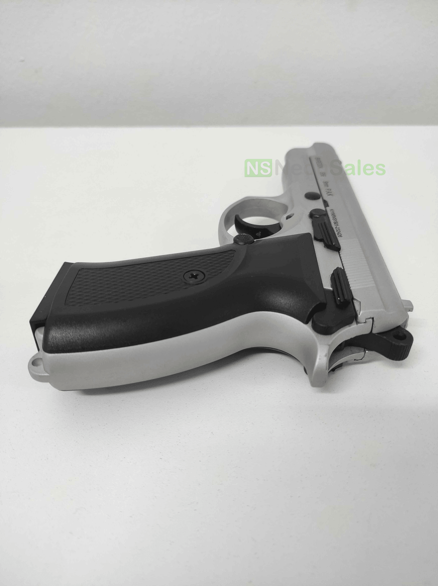 BAREDDA S56 BLANK GUN - MATTE CHROME - NeonSales {{ shop.shopifyCountryName }}