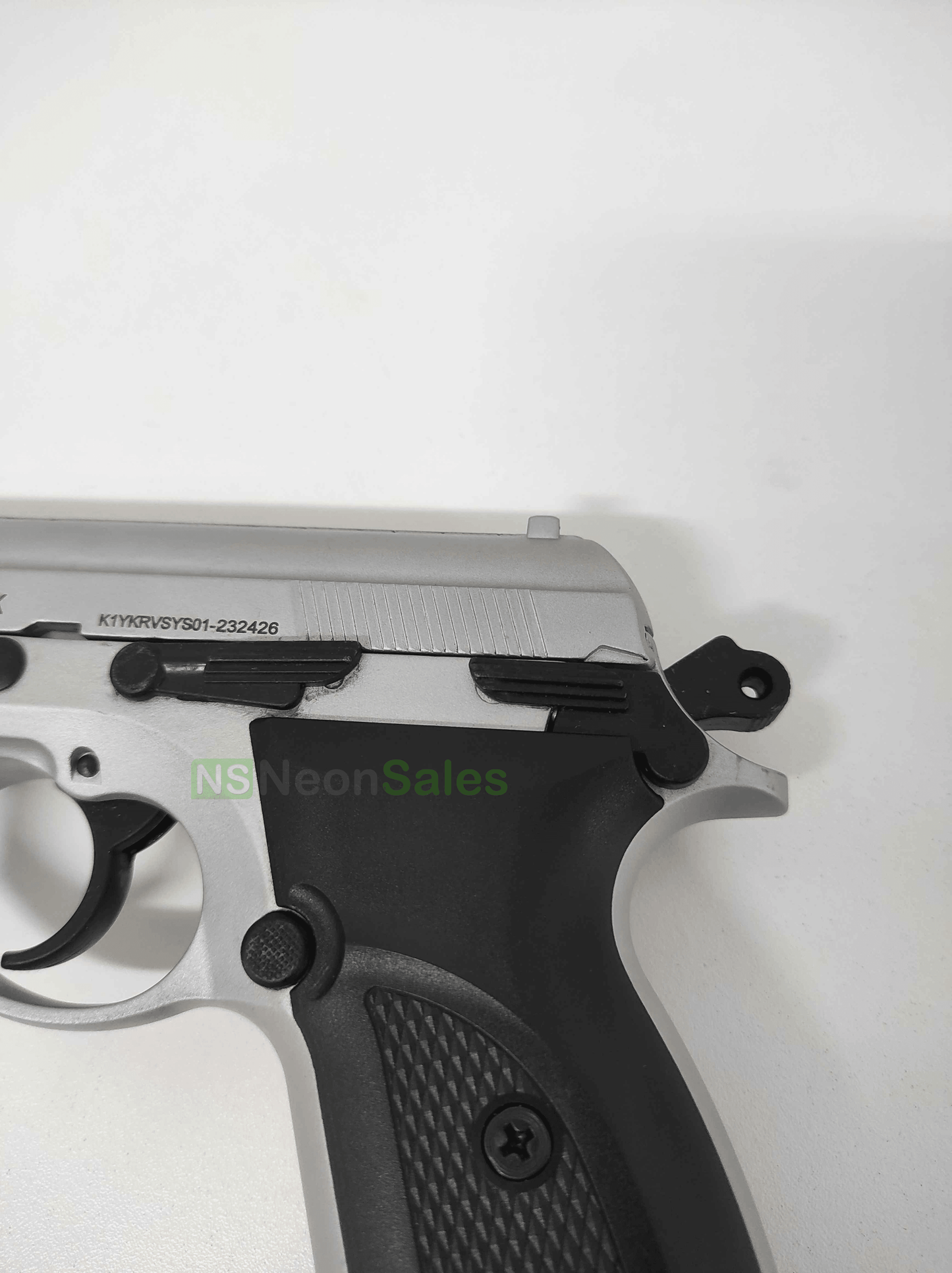 BAREDDA S56 BLANK GUN - MATTE CHROME - NeonSales {{ shop.shopifyCountryName }}
