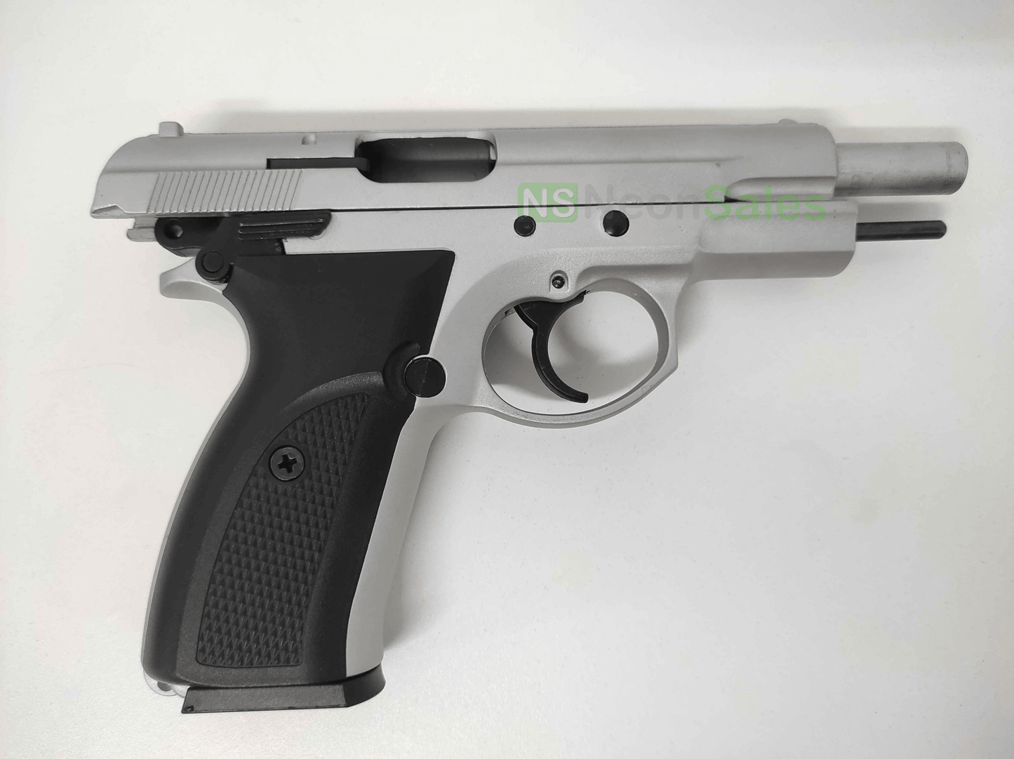 BAREDDA S56 BLANK GUN - MATTE CHROME - NeonSales {{ shop.shopifyCountryName }}