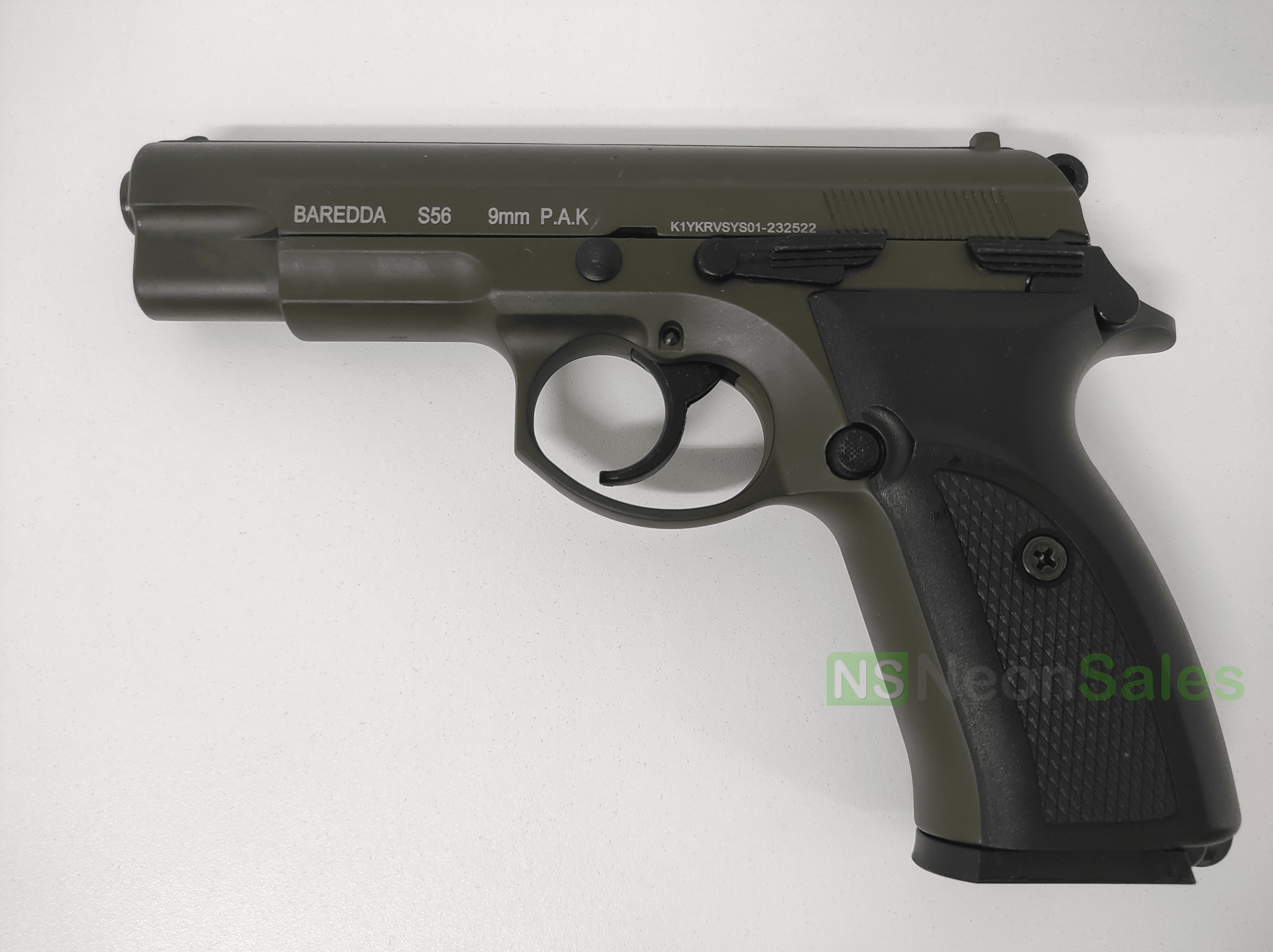 BAREDDA S56 BLANK GUN - OLIVE DRAB - NeonSales {{ shop.shopifyCountryName }}