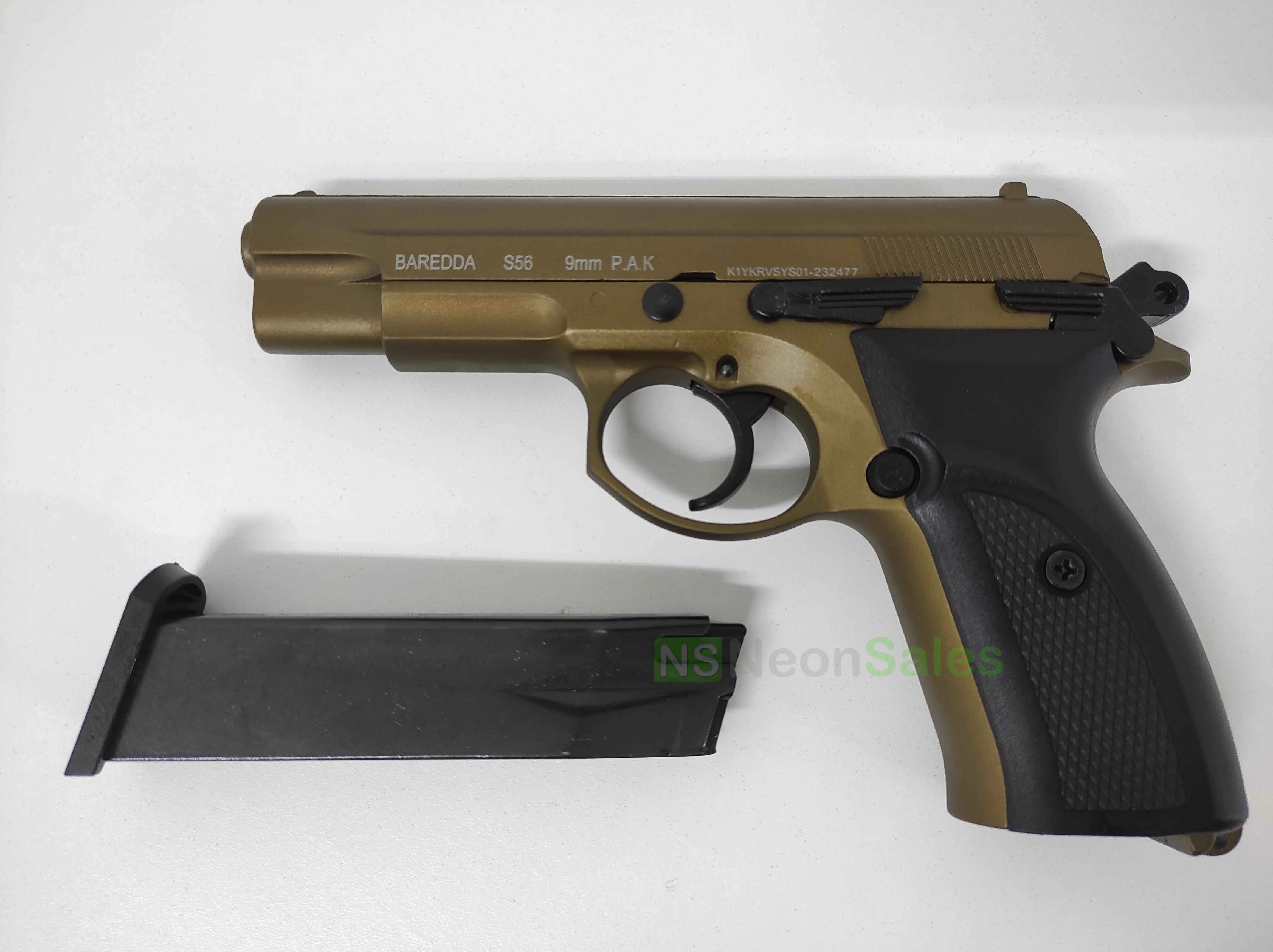 BAREDDA S56 BRONZE + 10 BLANKS + HOLSTER - NeonSales {{ shop.shopifyCountryName }}