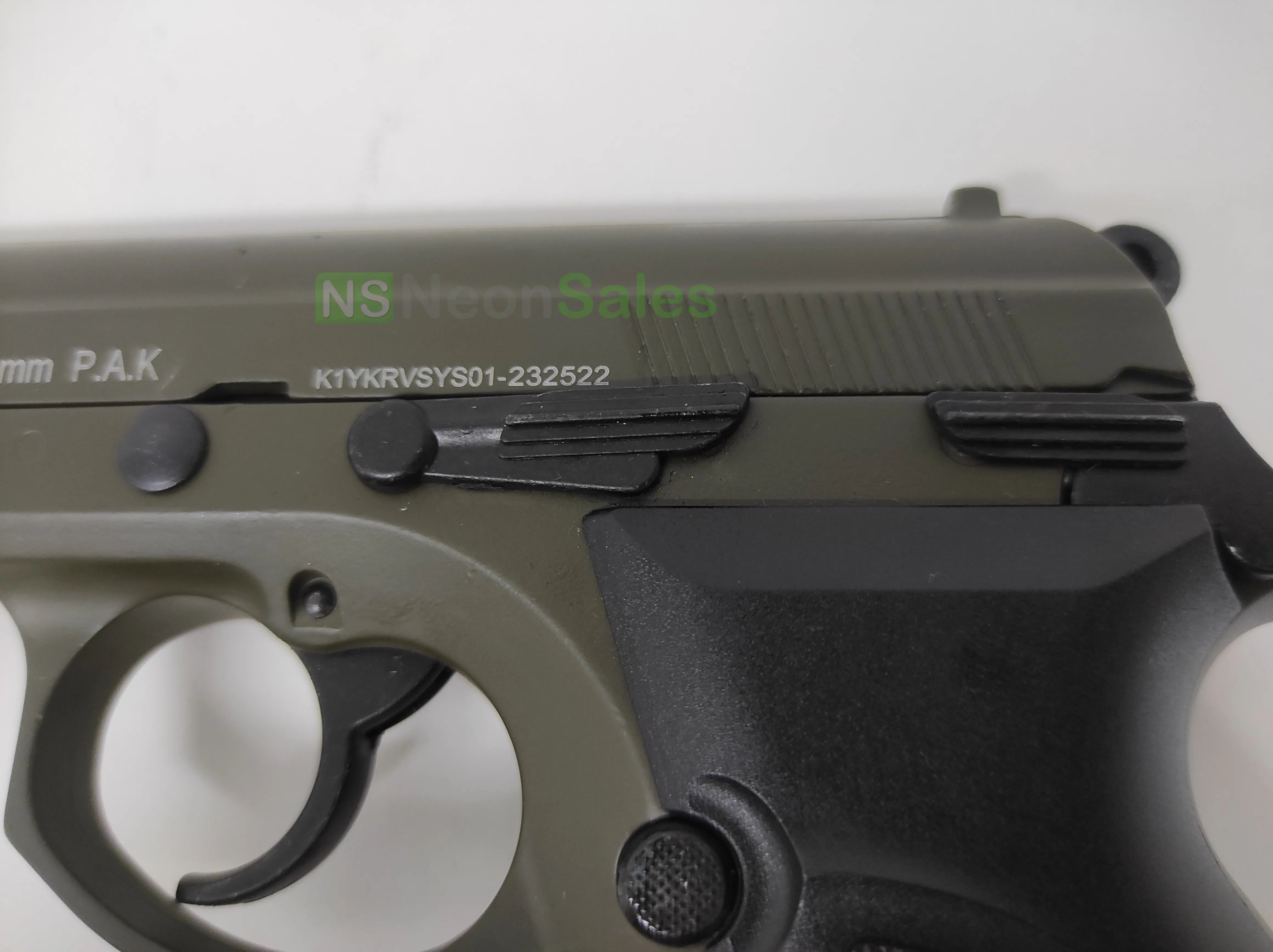 BAREDDA S56 OLIVE DRAB + 10 BLANKS + HOLSTER - NeonSales {{ shop.shopifyCountryName }}