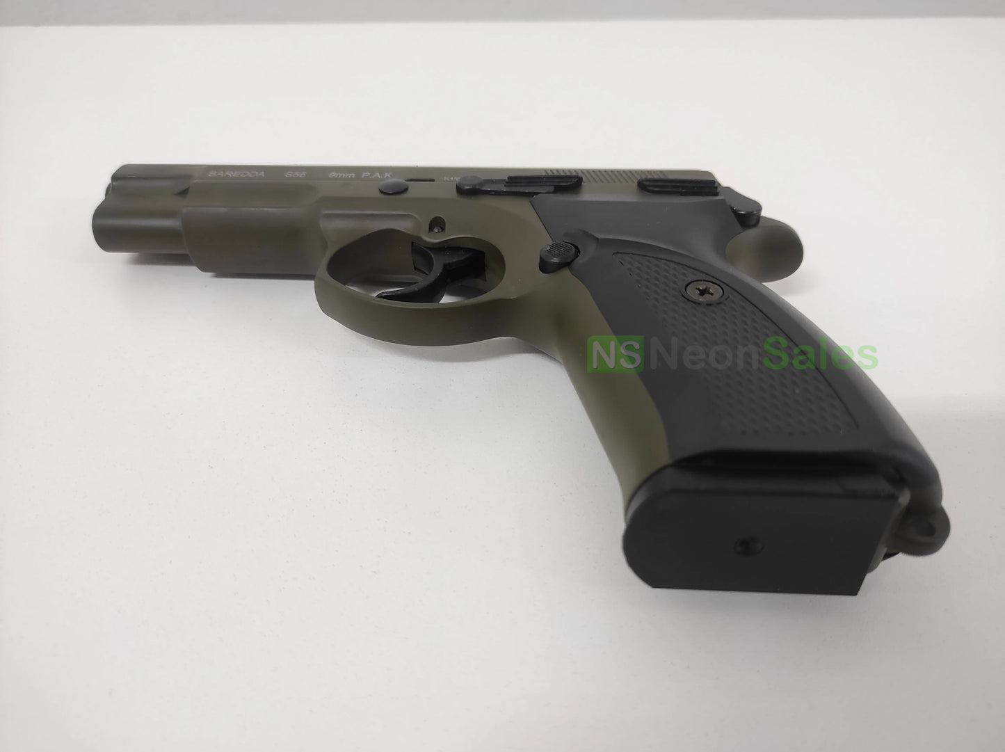 BAREDDA S56 OLIVE DRAB + 10 BLANKS + HOLSTER - NeonSales {{ shop.shopifyCountryName }}