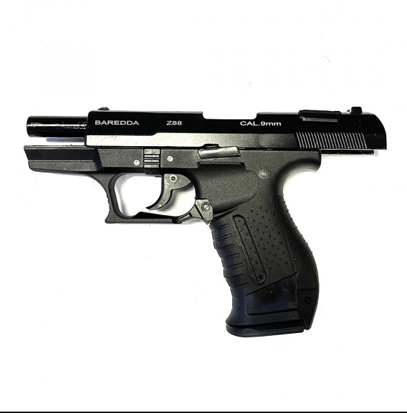 BAREDDA Z88 BLANK GUN - BLACK, 9X22MM P.A.K - NeonSales South Africa