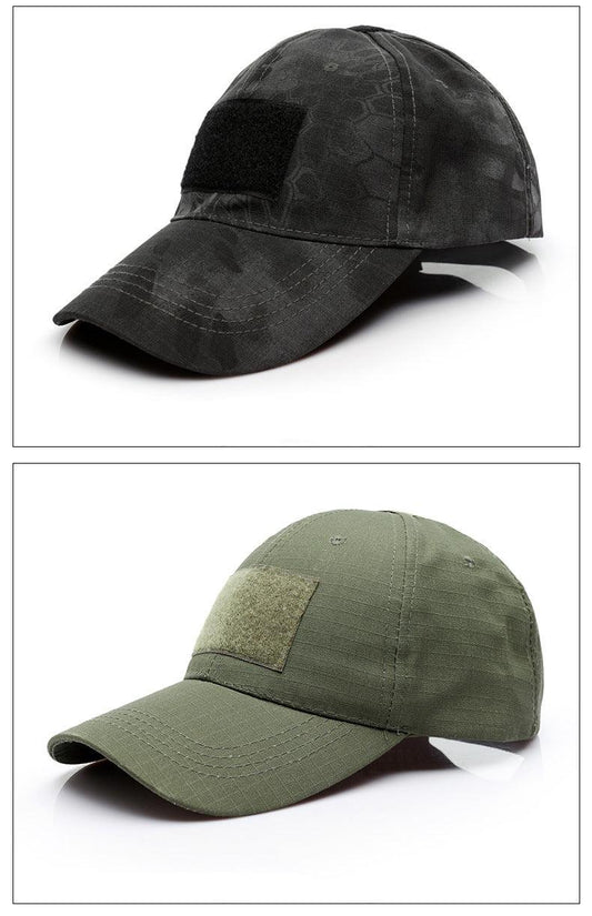 BASEBALL CAP W/ VELCRO PANELS - ARMY GREEN - NeonSales {{ shop.shopifyCountryName }}