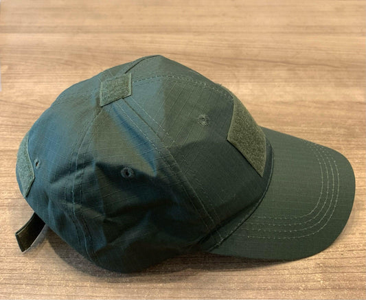 BASEBALL CAP W/ VELCRO PANELS - ARMY GREEN - NeonSales {{ shop.shopifyCountryName }}