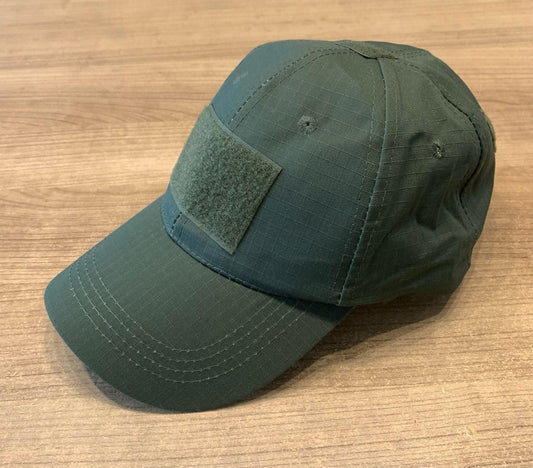 BASEBALL CAP W/ VELCRO PANELS - ARMY GREEN - NeonSales {{ shop.shopifyCountryName }}