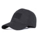 BASEBALL CAP W/ VELCRO PANELS - BLACK - NeonSales {{ shop.shopifyCountryName }}