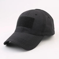 BASEBALL CAP W/ VELCRO PANELS - BLACK - NeonSales {{ shop.shopifyCountryName }}