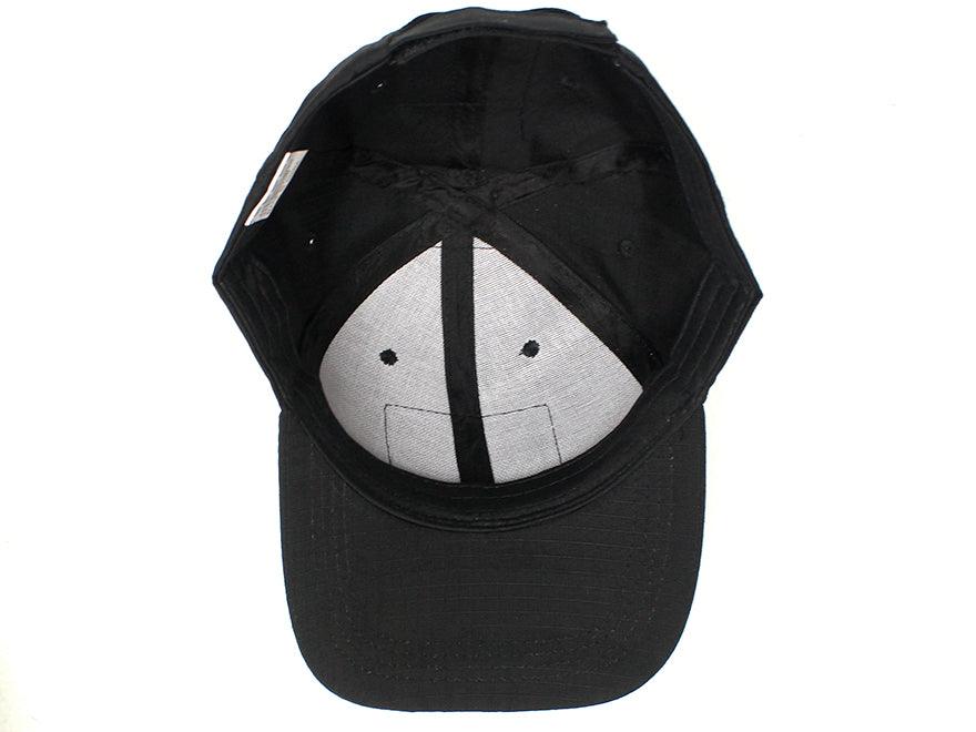 BASEBALL CAP W/ VELCRO PANELS - BLACK - NeonSales {{ shop.shopifyCountryName }}