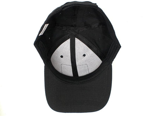 BASEBALL CAP W/ VELCRO PANELS - BLACK - NeonSales {{ shop.shopifyCountryName }}