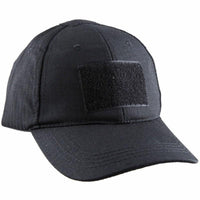 BASEBALL CAP W/ VELCRO PANELS - BLACK - NeonSales {{ shop.shopifyCountryName }}