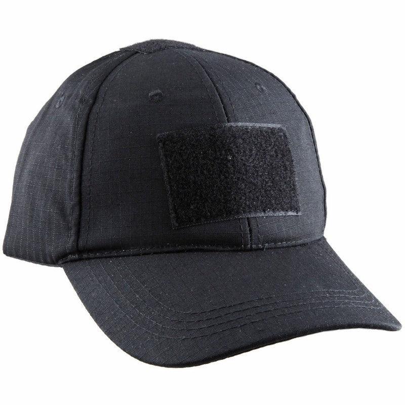 BASEBALL CAP W/ VELCRO PANELS - BLACK - NeonSales {{ shop.shopifyCountryName }}