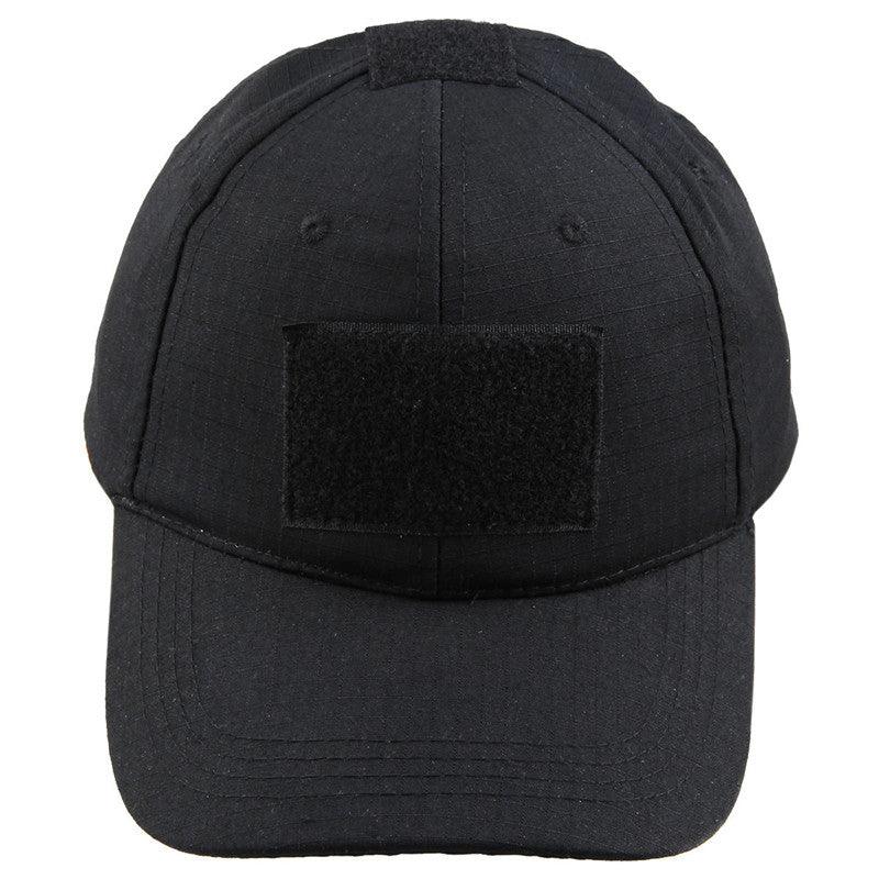 BASEBALL CAP W/ VELCRO PANELS - BLACK - NeonSales {{ shop.shopifyCountryName }}