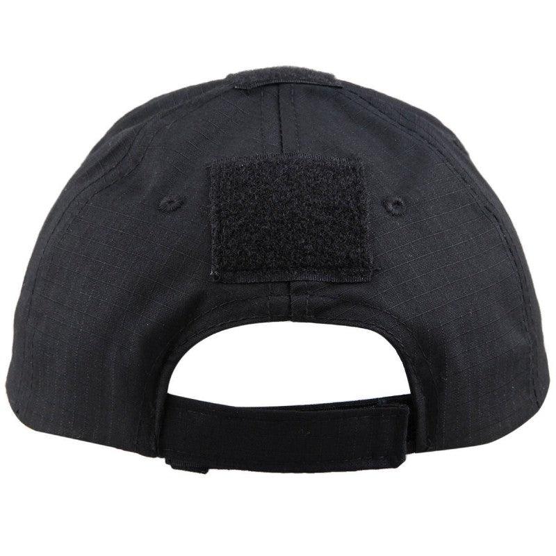 BASEBALL CAP W/ VELCRO PANELS - BLACK - NeonSales South Africa