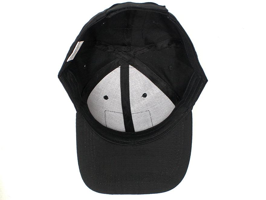 BASEBALL CAP W/ VELCRO PANELS - BLACK - NeonSales South Africa