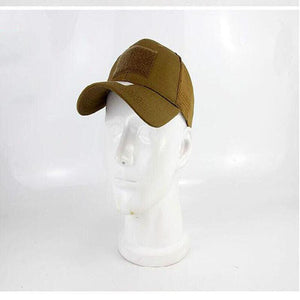 BASEBALL CAP W/ VELCRO PANELS - FLAT DARK EARTH - NeonSales South Africa