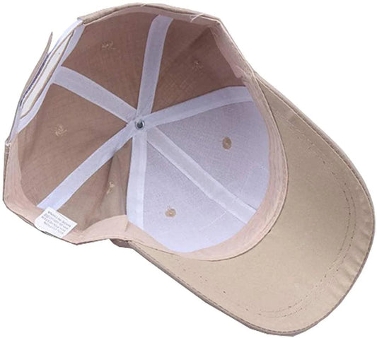 BASEBALL CAP W/ VELCRO PANELS - MILITARY BEIGE - NeonSales {{ shop.shopifyCountryName }}