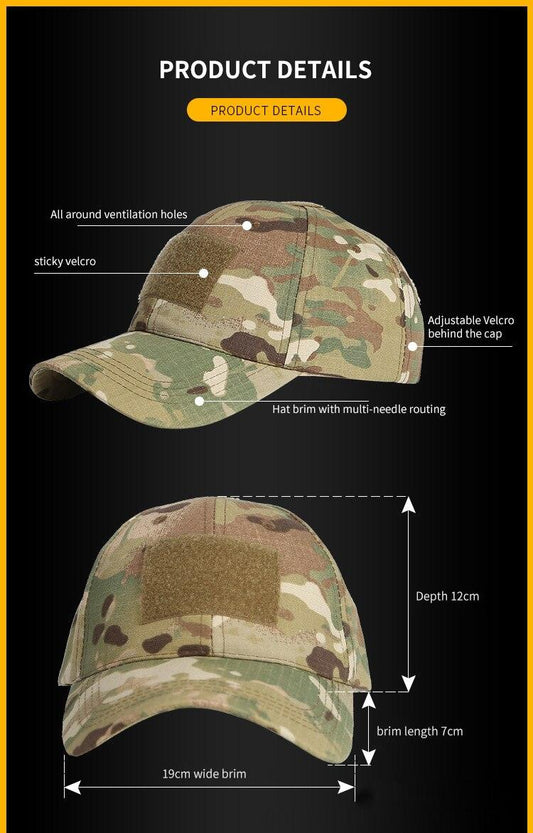 BASEBALL CAP W/ VELCRO PANELS - MULTICAM - NeonSales {{ shop.shopifyCountryName }}