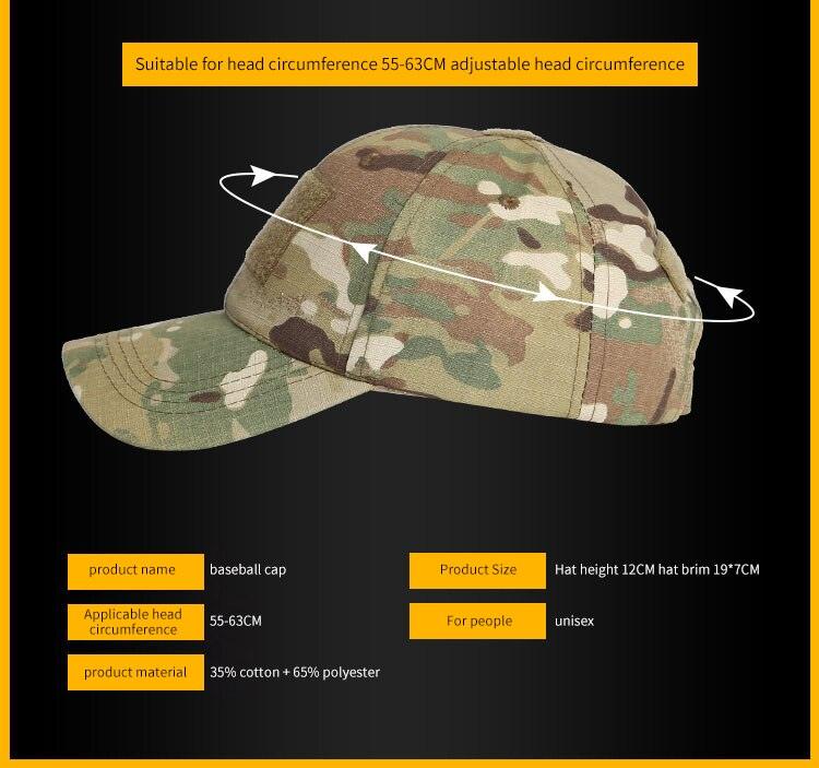 BASEBALL CAP W/ VELCRO PANELS - MULTICAM - NeonSales South Africa