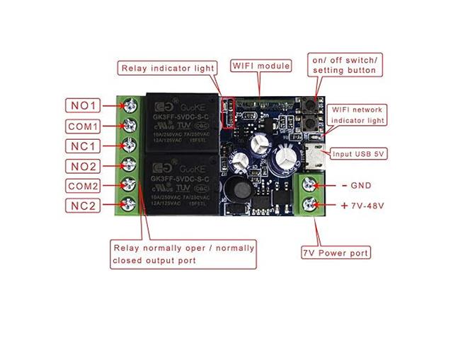 SONOFF 2 CHANNEL WIFI W/L RELAY 10A - NeonSales {{ shop.shopifyCountryName }}