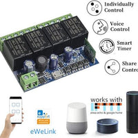 SONOFF 4 CHANNEL WIFI W/L RELAY 10A - NeonSales {{ shop.shopifyCountryName }}