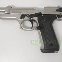 BLOW F92 BLANK GUN - SATIN W/ BLACK GRIPS & TRIM - NeonSales {{ shop.shopifyCountryName }}