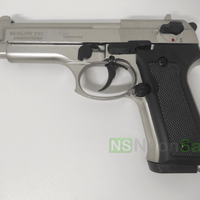 BLOW F92 BLANK GUN - SATIN W/ BLACK GRIPS & TRIM - NeonSales {{ shop.shopifyCountryName }}