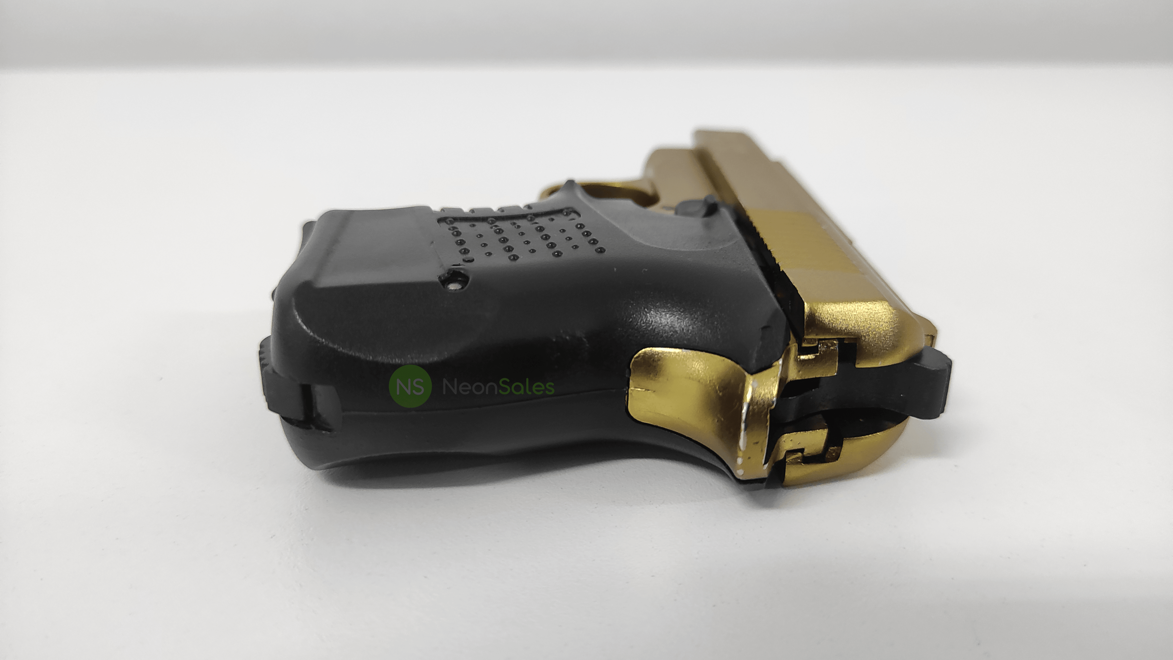 BLOW MINI 9 BLANK GUN - GOLD W/ BLACK GRIPS & - NeonSales {{ shop.shopifyCountryName }}