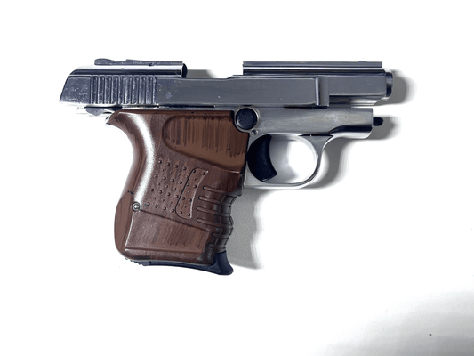 BLOW MINI 9 SHINY CHROME W/BROWN GRIPS + 15 BLANKS - NeonSales {{ shop.shopifyCountryName }}