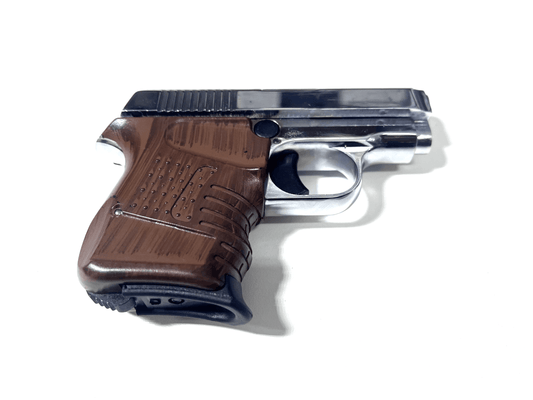 BLOW MINI 9 SHINY CHROME W/BROWN GRIPS + 15 BLANKS - NeonSales {{ shop.shopifyCountryName }}