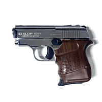 BLOW MINI 9 SHINY CHROME W/BROWN GRIPS + 15 BLANKS - NeonSales {{ shop.shopifyCountryName }}