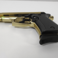 BLOW P29 BLANK GUN - GOLD W/ BLACK GRIPS & TRIM - NeonSales {{ shop.shopifyCountryName }}