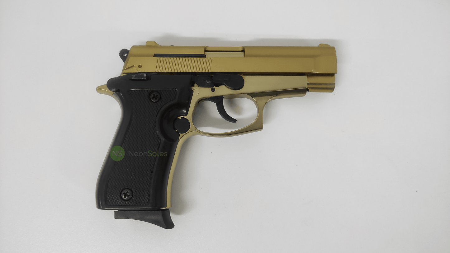 BLOW P29 BLANK GUN - GOLD W/ BLACK GRIPS & TRIM - NeonSales {{ shop.shopifyCountryName }}