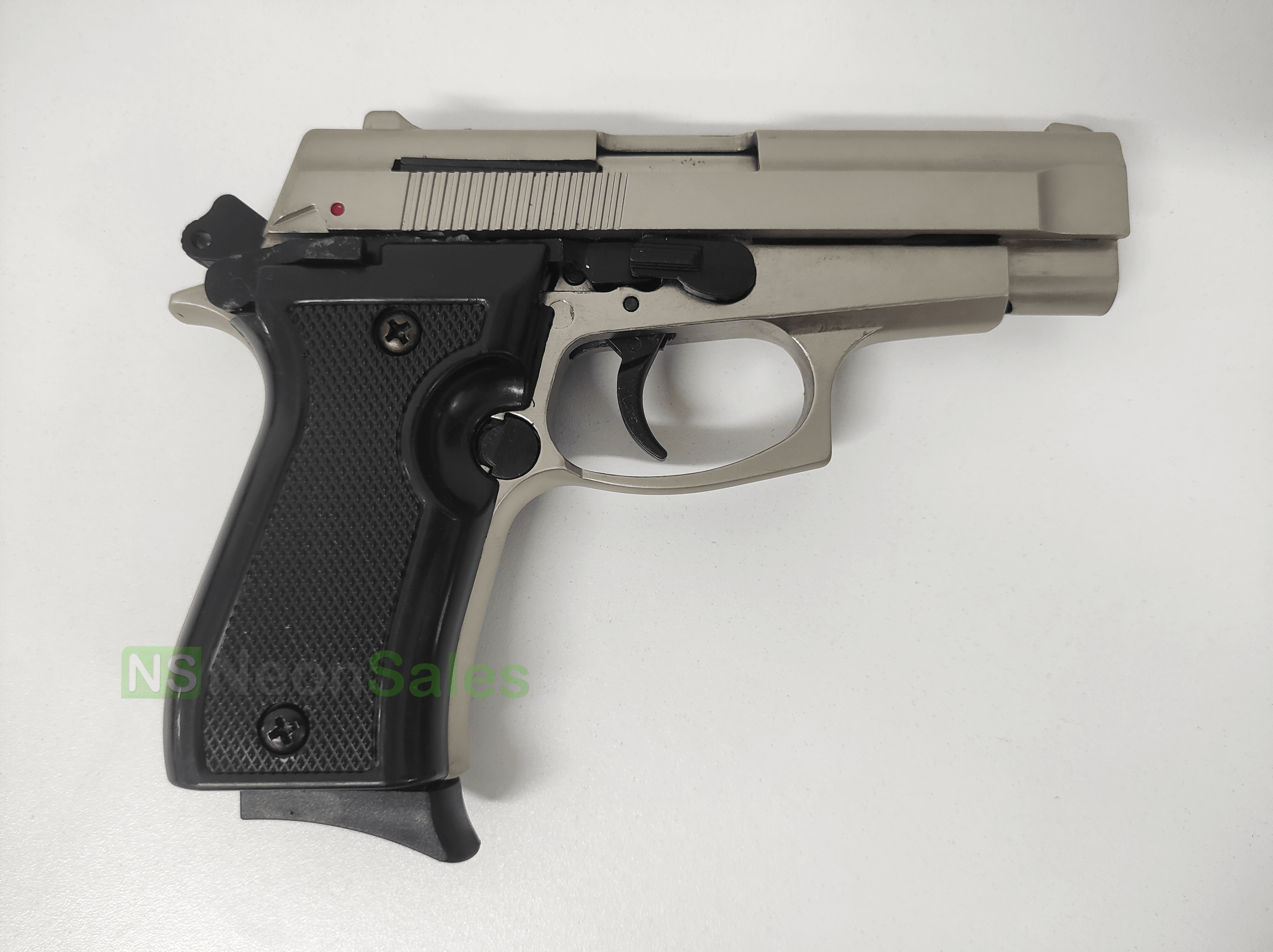 BLOW P29 BLANK GUN - SATIN W/ BLACK GRIPS & - NeonSales {{ shop.shopifyCountryName }}