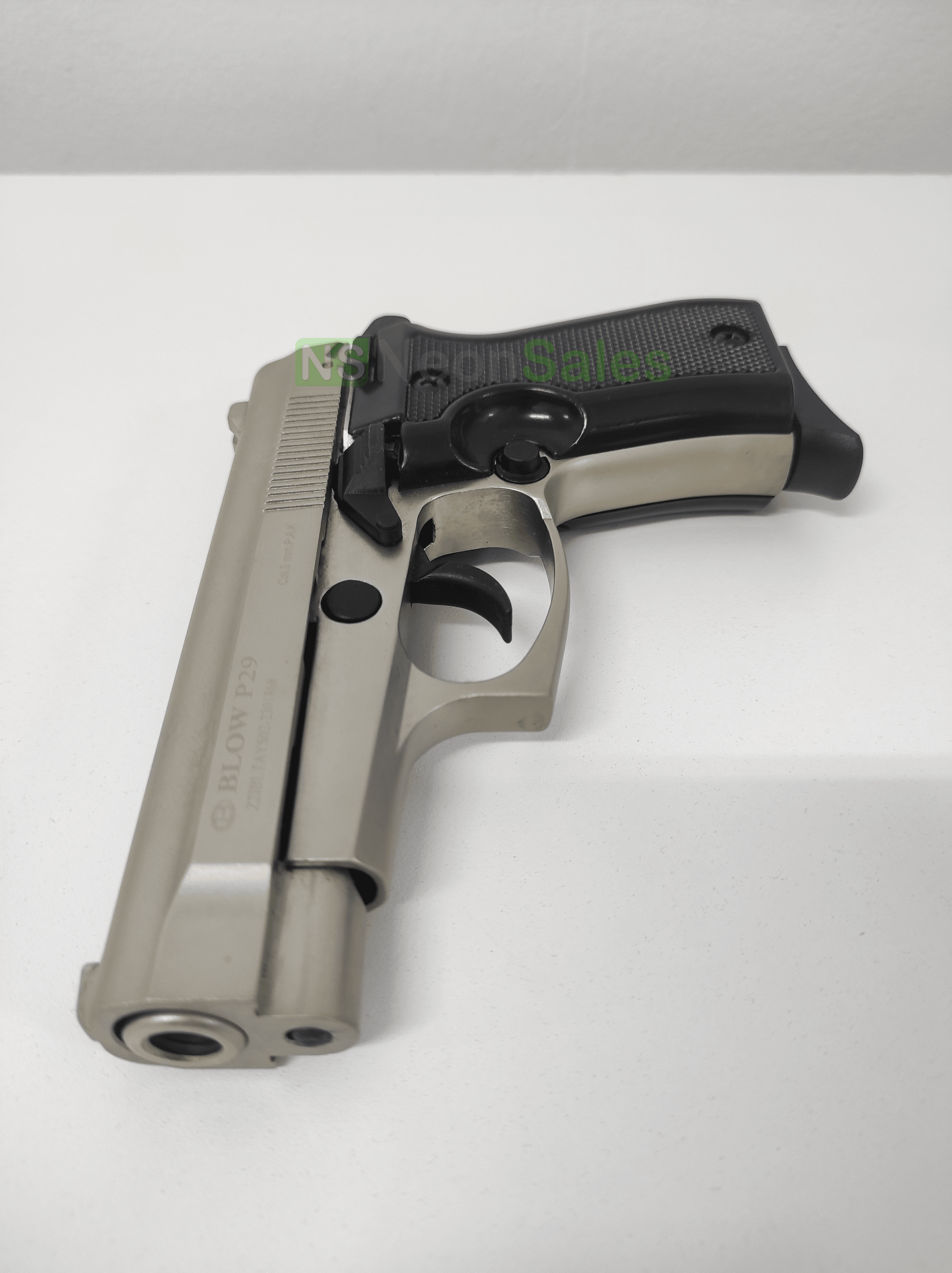 BLOW P29 BLANK GUN - SATIN W/ BLACK GRIPS & - NeonSales {{ shop.shopifyCountryName }}