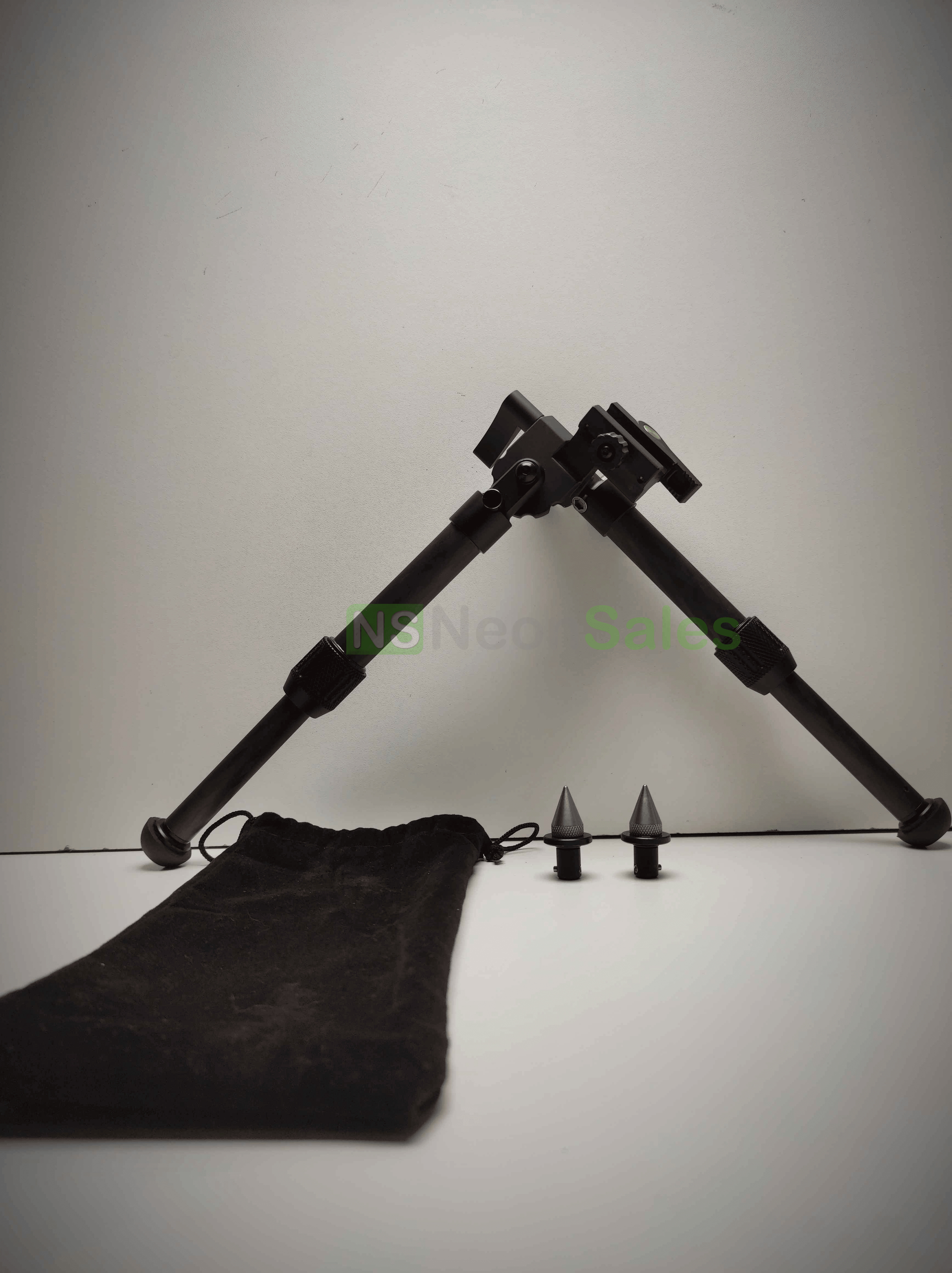 BP01A PICATINNY BIPOD, RUBBER + SPIKE FEET - CF - NeonSales South Africa