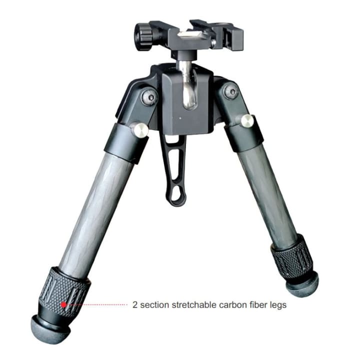 BP02C CF BIPOD WITH STD AND SPIKE FEET INCL - NeonSales {{ shop.shopifyCountryName }}