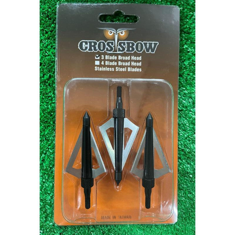 BROADHEAD 3 BLADE ARROW TIPS (3 PACK) - 121.2 GR - NeonSales {{ shop.shopifyCountryName }}