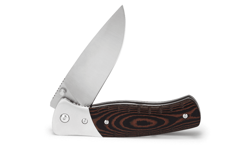 BUCK B836 BRS SELKIRK FOLDING BLK/BRN MICARTA-REG