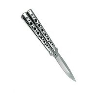 BUTTERFLY KNIFE, STAINLESS W/ LATCH LOCK - NeonSales {{ shop.shopifyCountryName }}