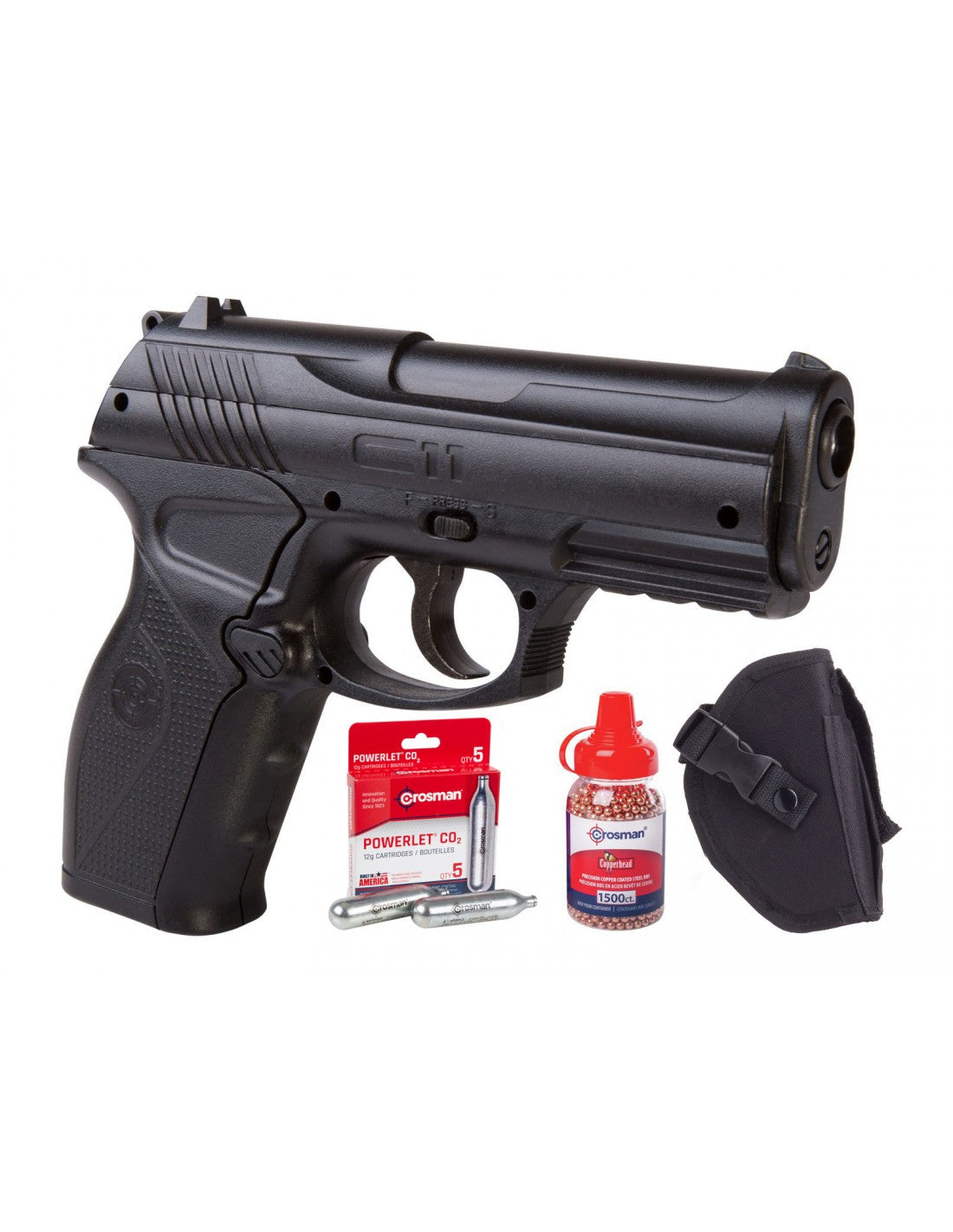 Crosman C11 4.5mm CO2 pistol combo - product bundle