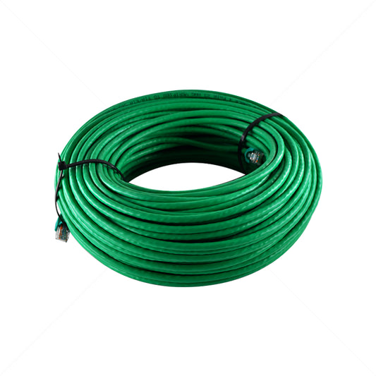 CAT6E FLY LEAD 60M COPPER SOLID GREEN CABLE - NeonSales {{ shop.shopifyCountryName }}