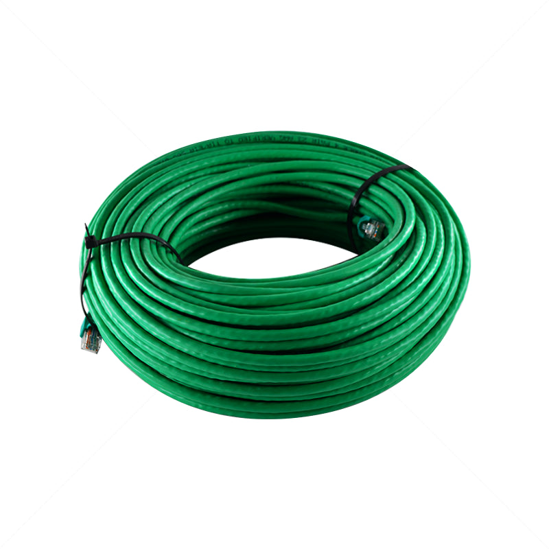 CAT6E FLY LEAD 60M COPPER SOLID GREEN CABLE - NeonSales {{ shop.shopifyCountryName }}