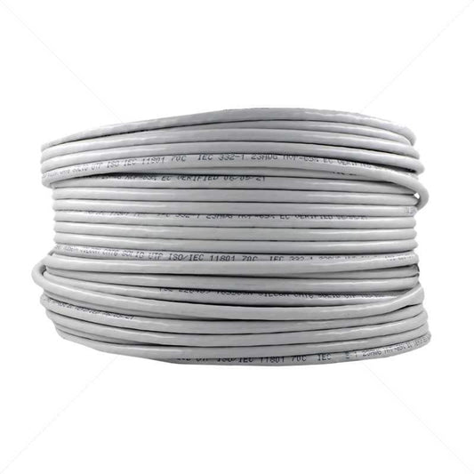 CAT6 SOLID COPPER INDOOR GREY CABLE ROLL 100M - NeonSales {{ shop.shopifyCountryName }}