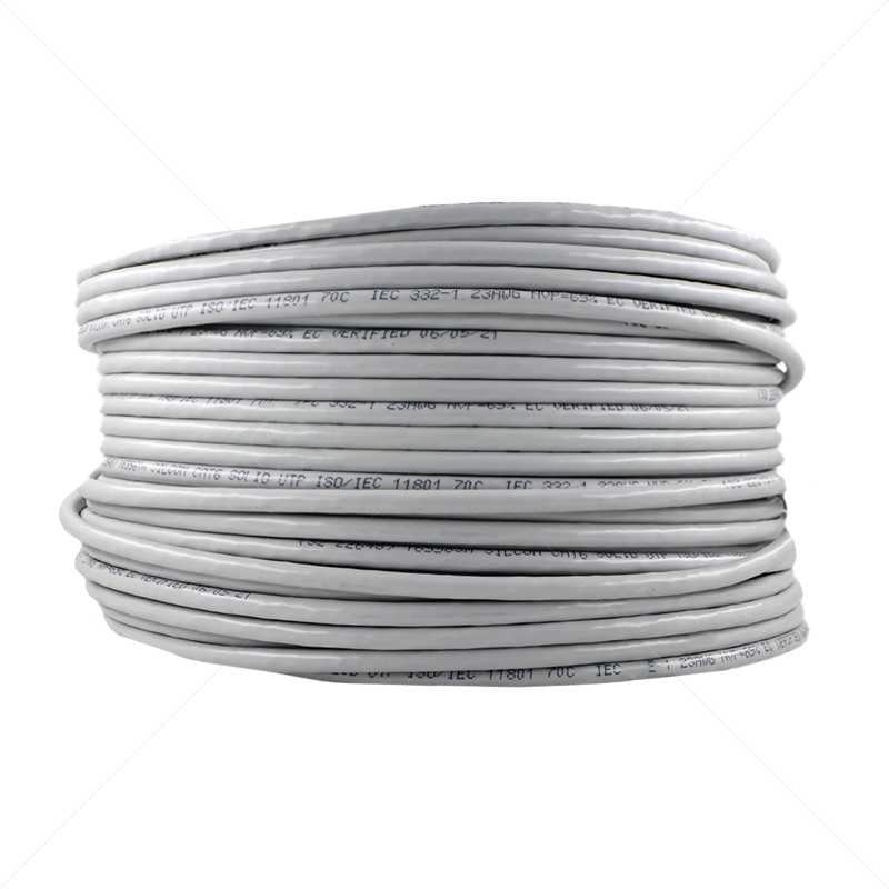 CAT6 SOLID COPPER INDOOR GREY CABLE ROLL 100M - NeonSales {{ shop.shopifyCountryName }}