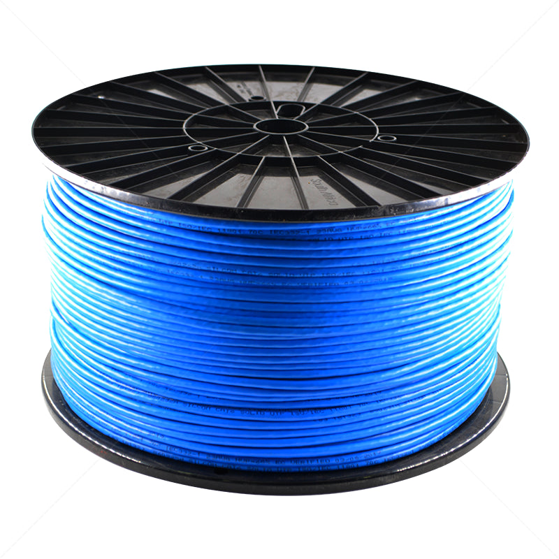 CAT6 UTP SOLID COPPER INDOOR BLUE CABLE ROLL 500M - NeonSales {{ shop.shopifyCountryName }}