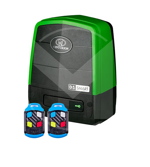 Centurion D5 Evo Smart sliding gate motor with two Nova TX4 remotes